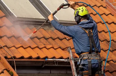 Démoussage et hydrofuge de toiture à Hiis
